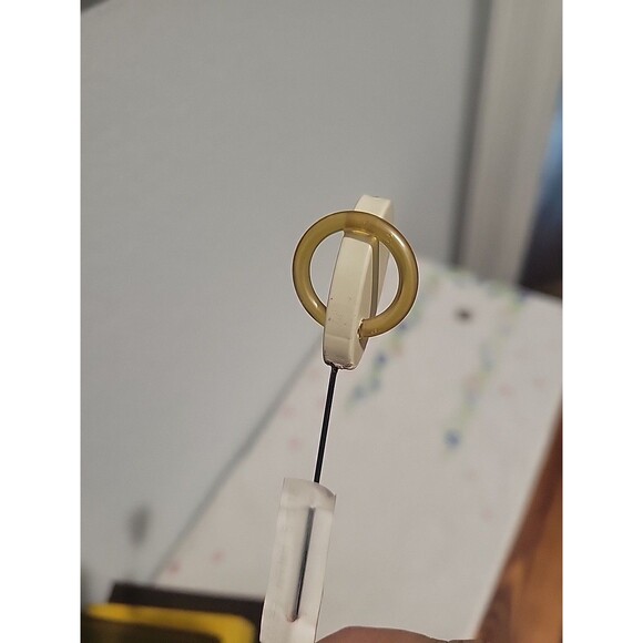 Vintage Celluloid Stick/Hat Pin-Art Deco Style-Clear Rhinestones Atlas Shrugged - Picture 5 of 10